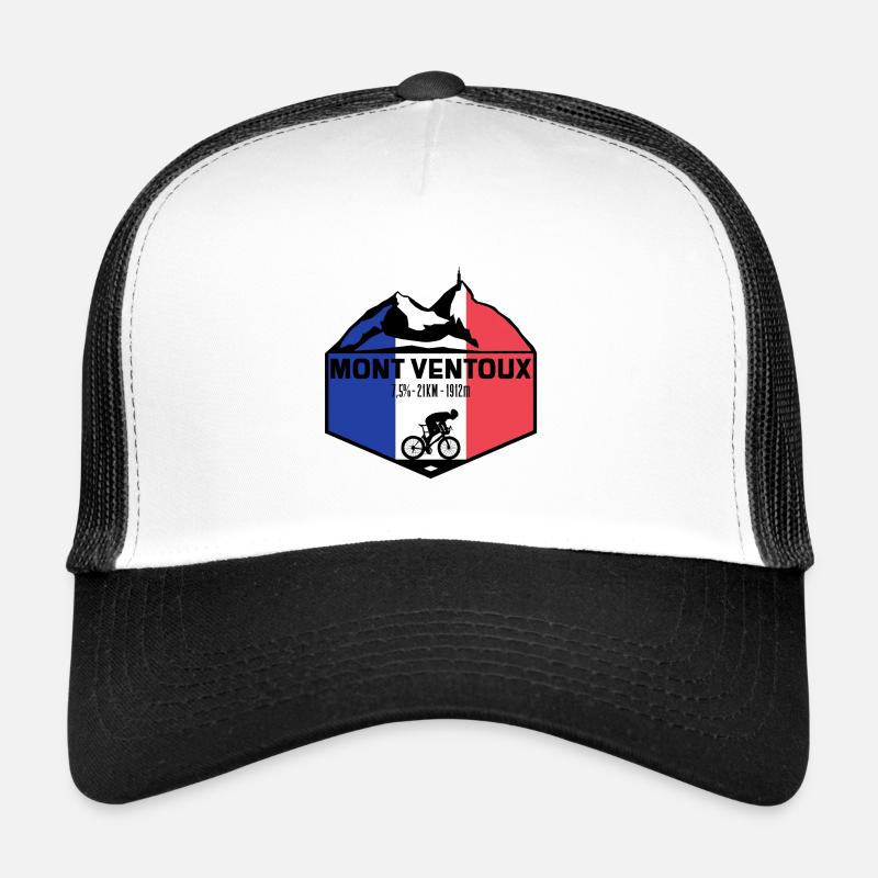 Mont Ventoux - Casquette trucker  - blanc/noir