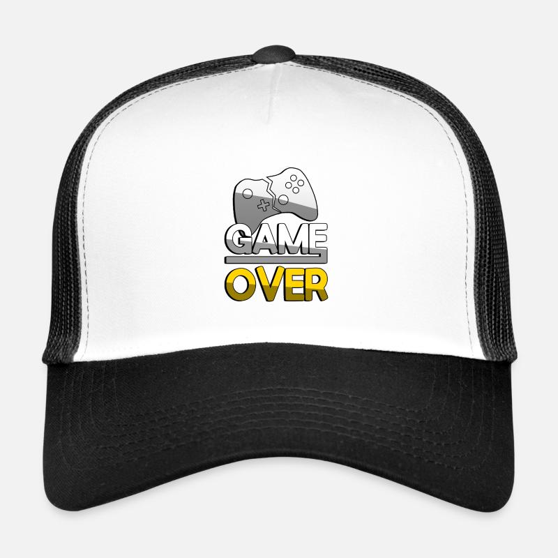 GAME OVER (Gelb) + Controller - Gaming Trucker Cap