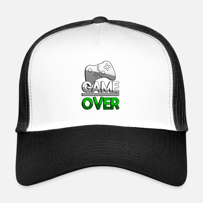 GAME OVER (Grün) + Controller - Gaming Trucker Cap