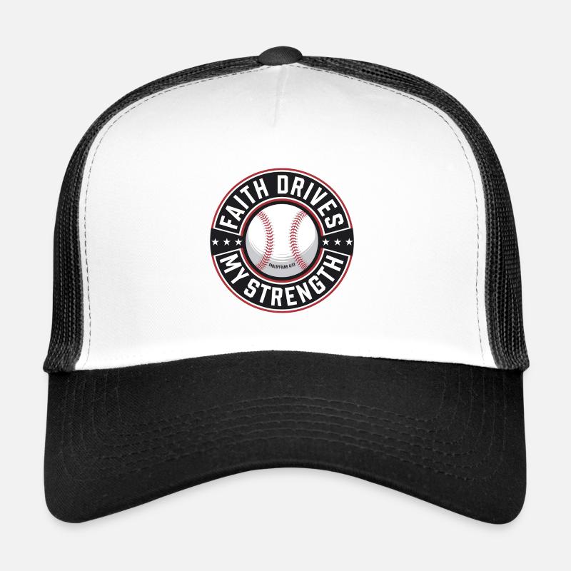 Ich Kann Alles Durch Christus Baseball Christ - Trucker Cap - Weiß/Schwarz