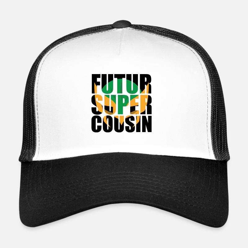 futur super cousin - Casquette trucker - blanc/noir