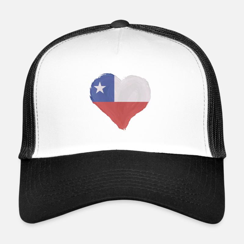 Chili Drapeau Amérique du Sud Drapeau chilien Vintage Casquette trucker 
