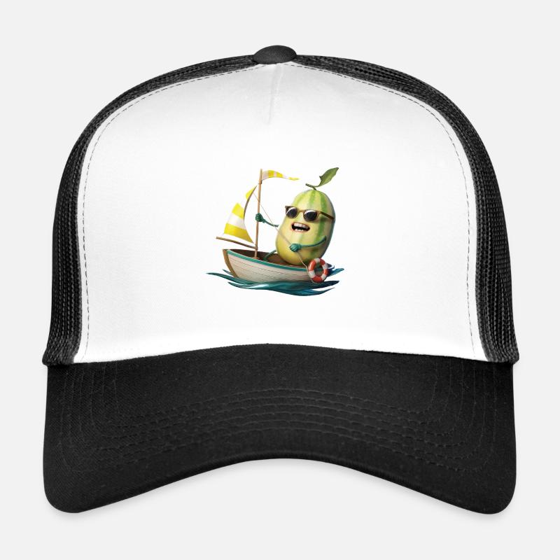 Obst Honigmelone Bootfahren Geschenk Trucker Cap