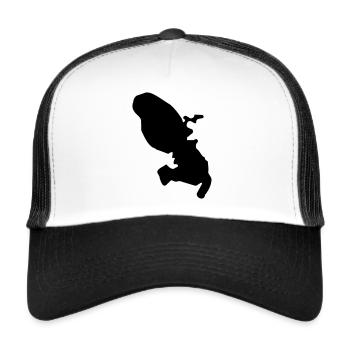 Martinique - Casquette trucker  - blanc/noir - Devant