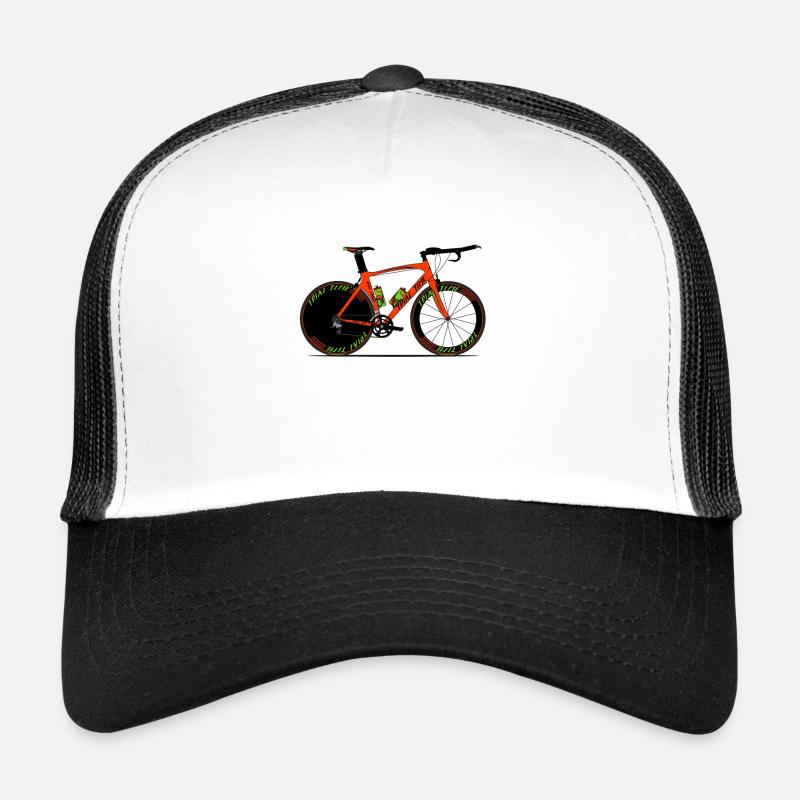 Testversion Trial Bike - Trucker Cap - Weiß/Schwarz