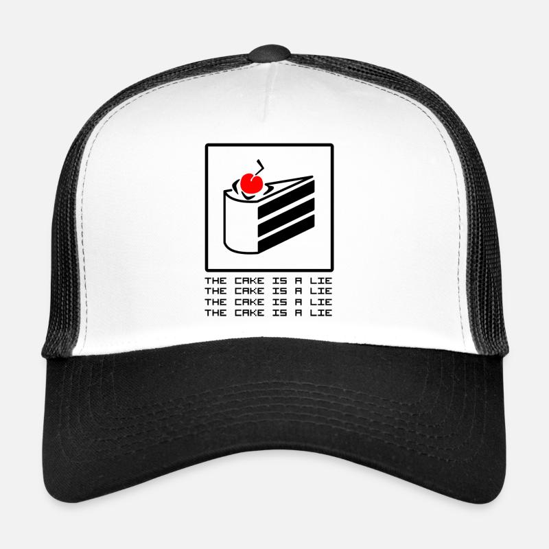 THE CAKE IS A LIE Trucker Cap