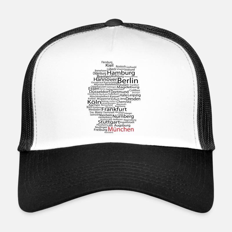 München - Trucker Cap - Weiß/Schwarz