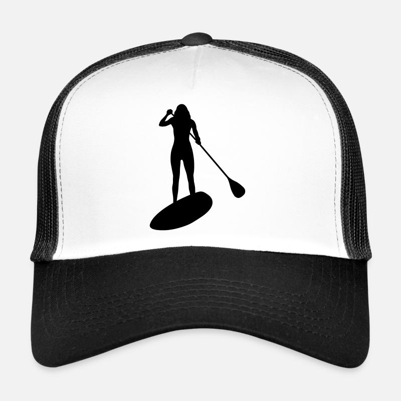 Stand up Paddling Frau - Trucker Cap - Weiß/Schwarz