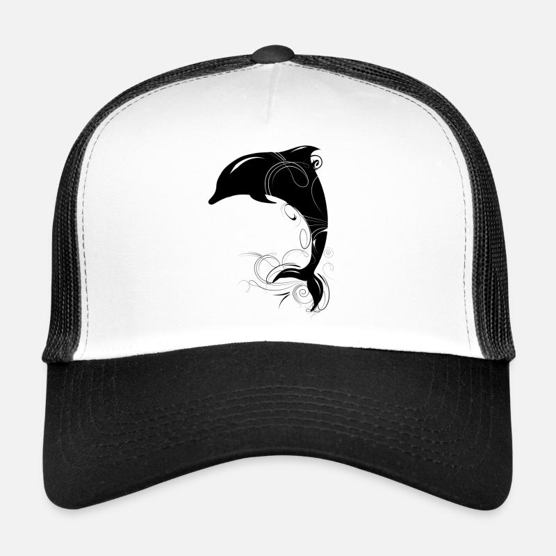 jumping dolphin Trucker Cap
