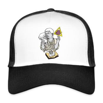 Statue swag - Trucker Cap - Weiß/Schwarz - Vorne