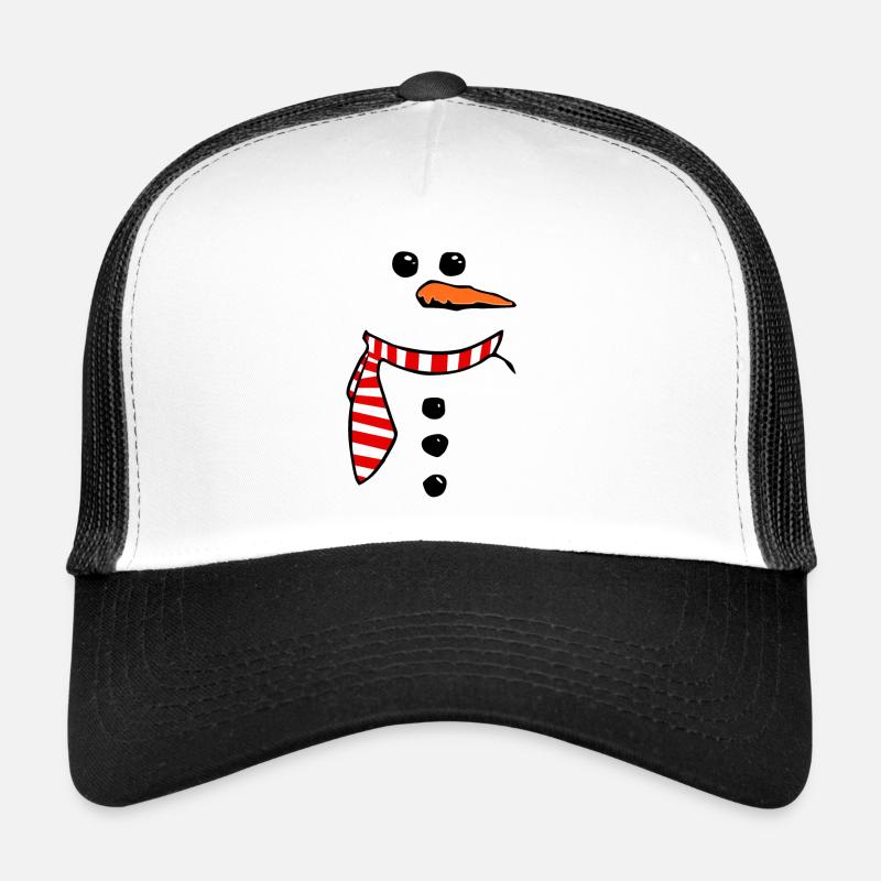 Owl Snowman 1 - Trucker Cap - white/black