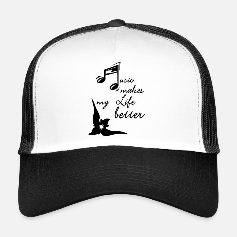 Music makes my Life better Trucker Cap