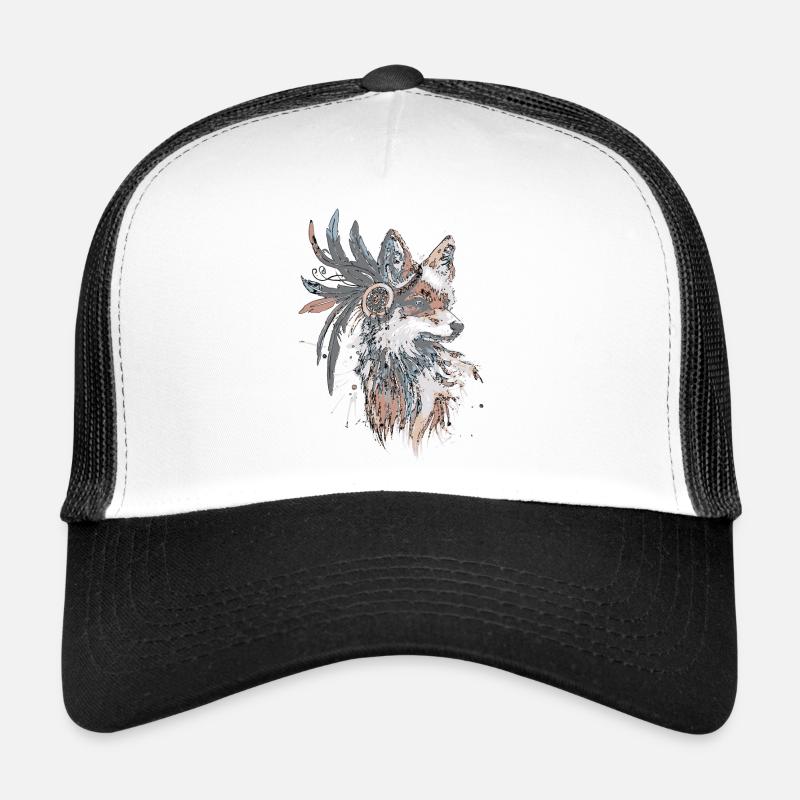 Fox - Trucker Cap - white/black