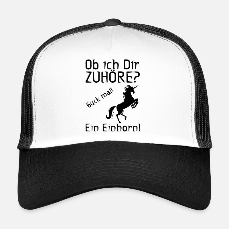Guck mal! Ein Einhorn! Geschenk Trucker Cap