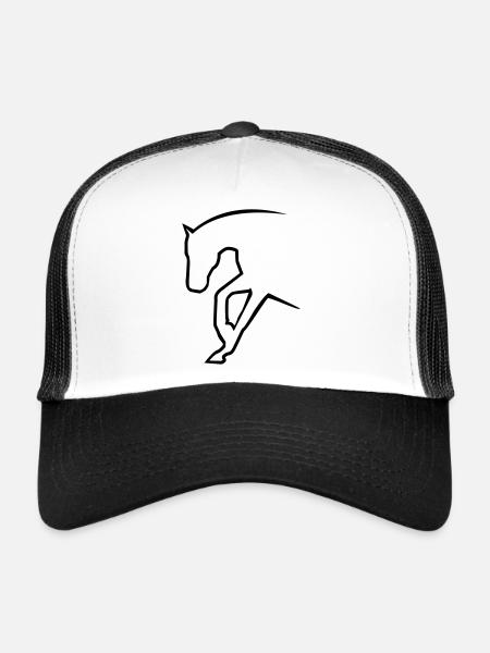6061912 121501634 sliding stop - Casquette trucker  - blanc/noir - Devant