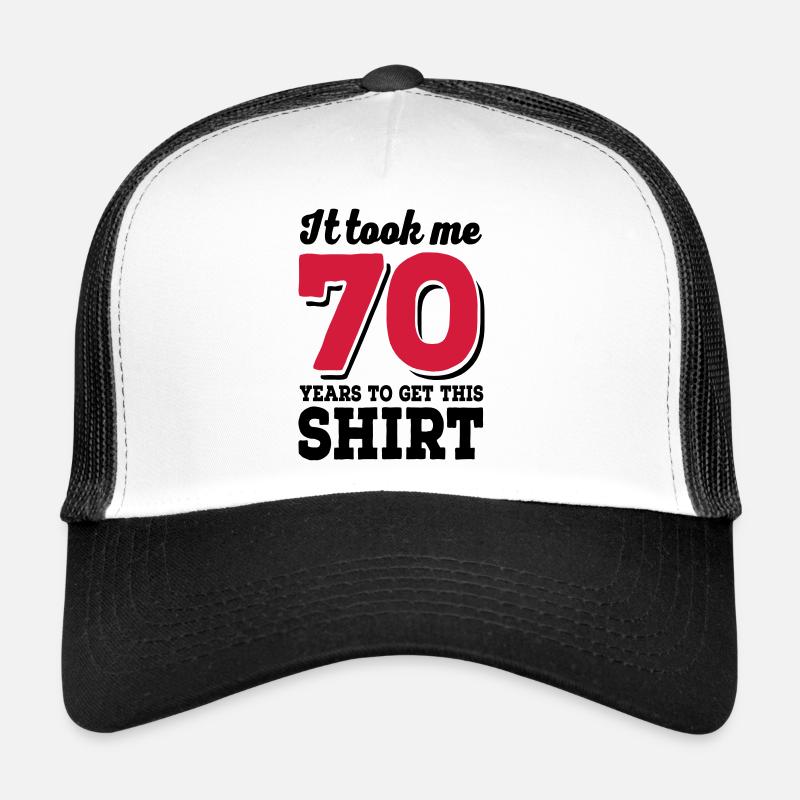 70th birthday - Trucker Cap - white/black