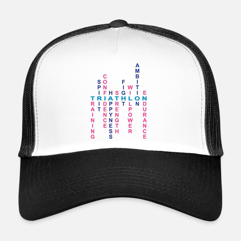 Triathlon - Trucker Cap - Weiß/Schwarz