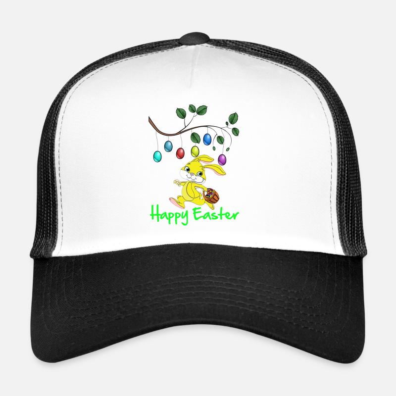 Easter Easter, happy easter, easter bunny, happy easter - Trucker Cap - white/black