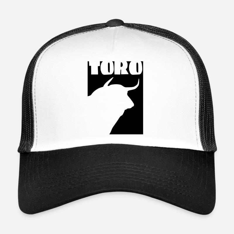 toro 4 - Casquette trucker  - blanc/noir