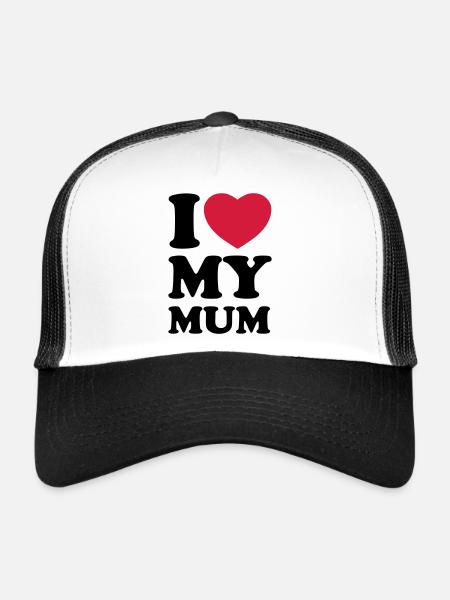 I love my mum - Trucker Cap - white/black - Front
