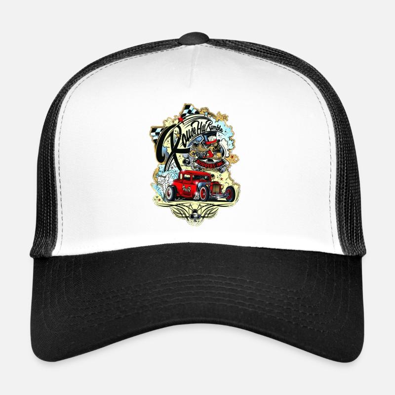 Hot Rod - Trucker Cap - Weiß/Schwarz