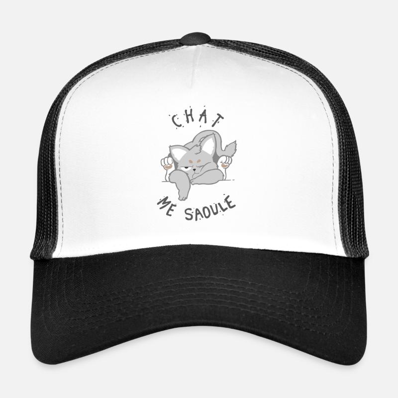 chat me saoule Casquette trucker 