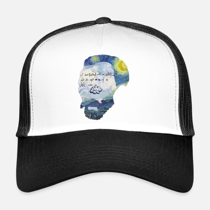 Van Gogh Dream Stars Graphic - Trucker Cap - white/black