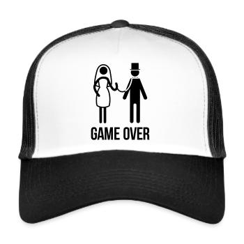enterrement de vie de garçon - Casquette trucker  - blanc/noir - Devant