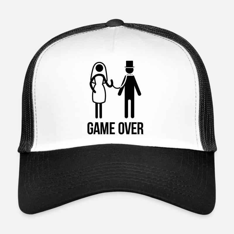 enterrement de vie de garçon - Casquette trucker  - blanc/noir