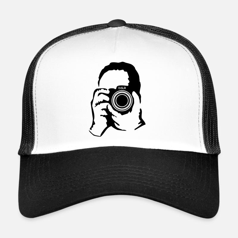 photographe - Casquette trucker  - blanc/noir