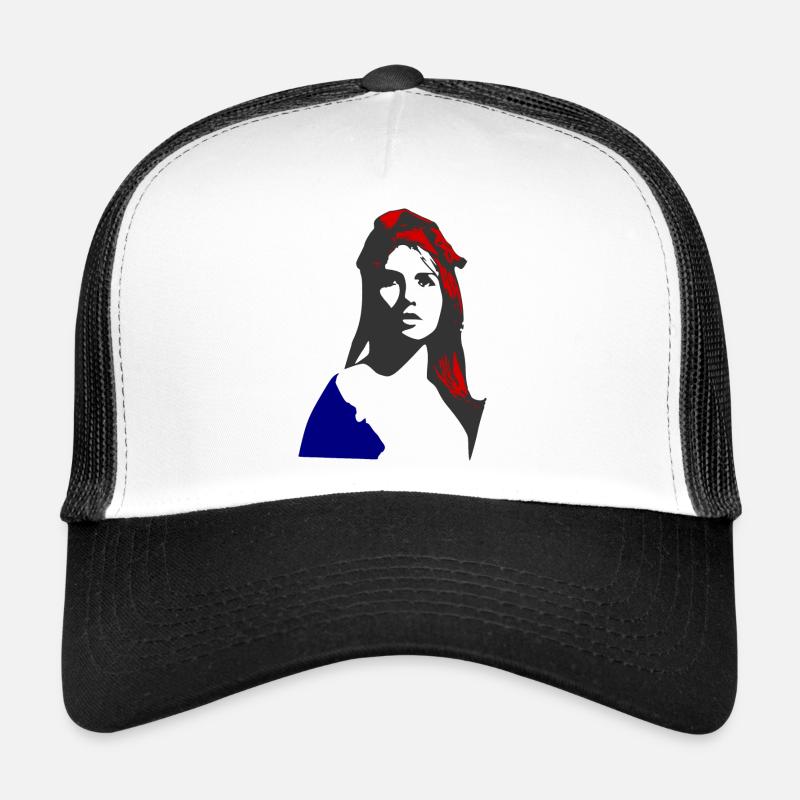 Marianne_N1 - Trucker Cap - Weiß/Schwarz