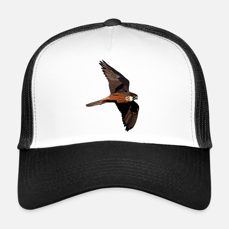 Eleonorenfalke - Trucker Cap - Weiß/Schwarz
