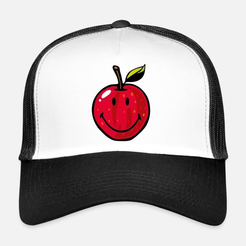 Smiley Red Apple Trucker Cap