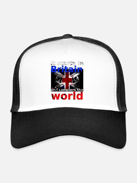 Britain - Trucker Cap - white/black - Front