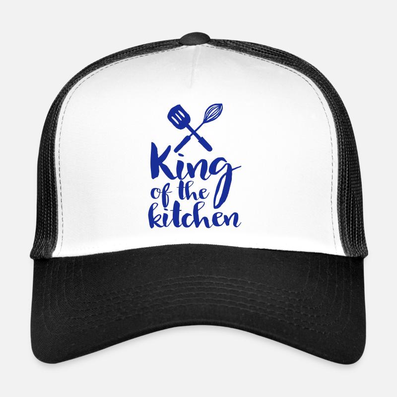 king of the kitchen - Trucker Cap - white/black