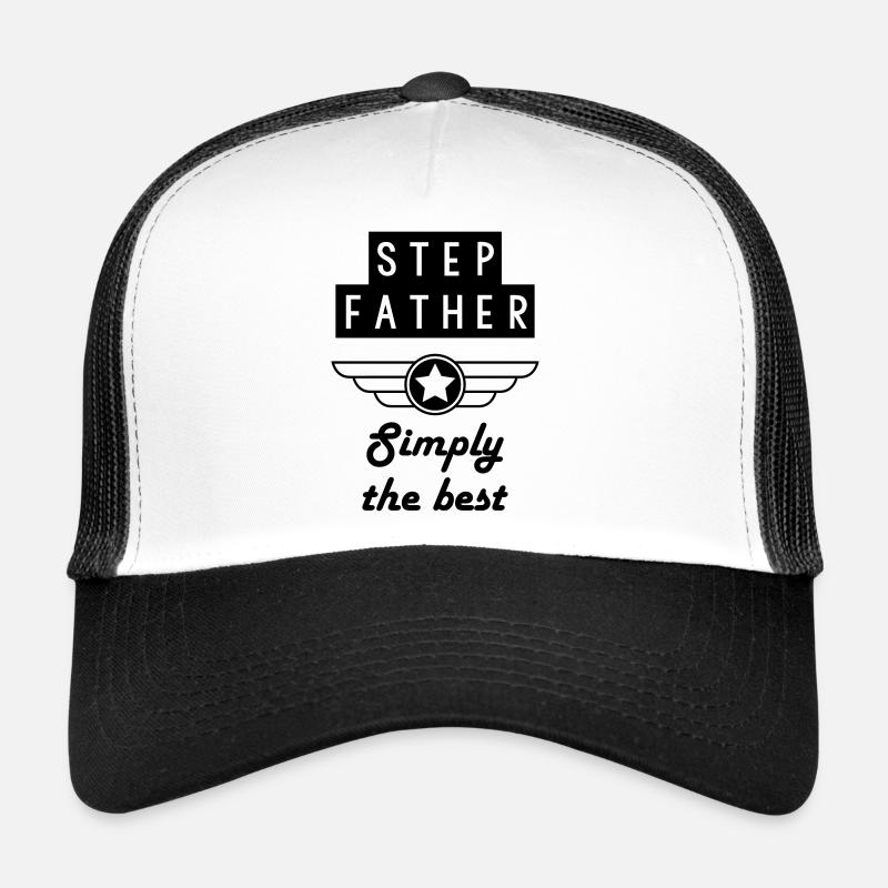 Stiefvater / Stiefmutter / Ehe / Familie - Trucker Cap - Weiß/Schwarz