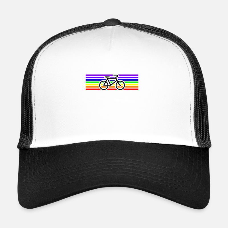 Fahrrad Regenbogen Frieden Geschenkidee Trucker Cap