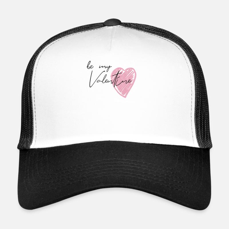 Be my valentine - Trucker Cap - white/black
