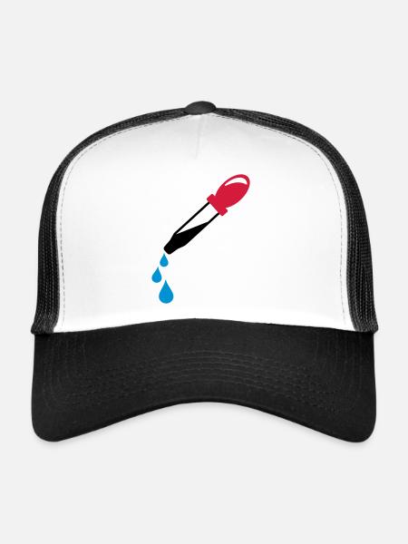 pipette - Trucker Cap - white/black - Front