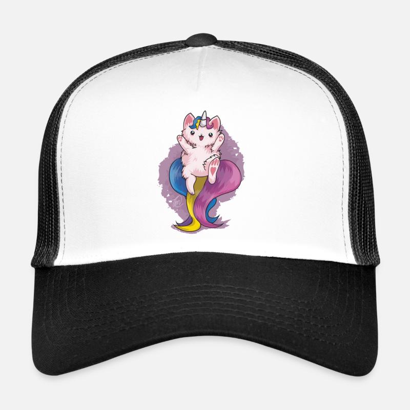 Kitty Katacorn is Happy Trucker Cap