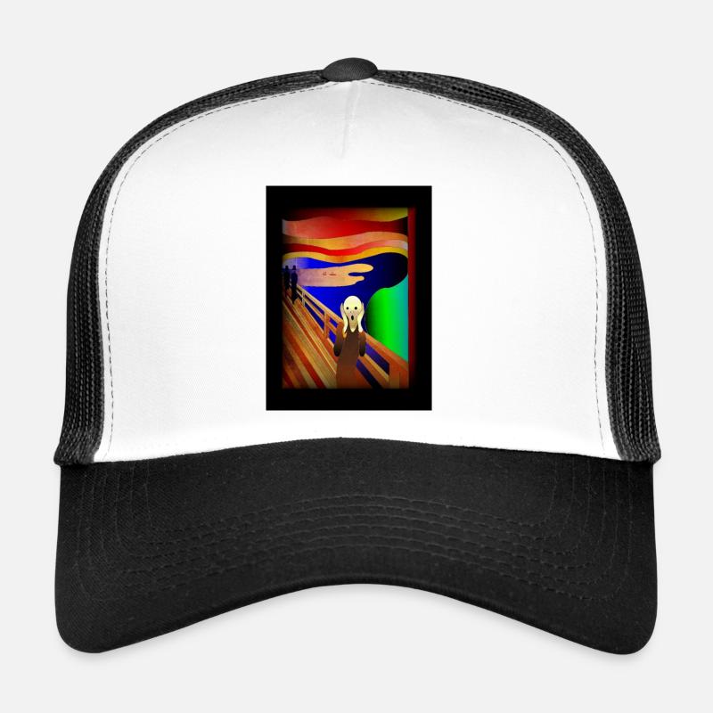 Le cri par Edvard Munch - Mon interprétation. Casquette trucker 