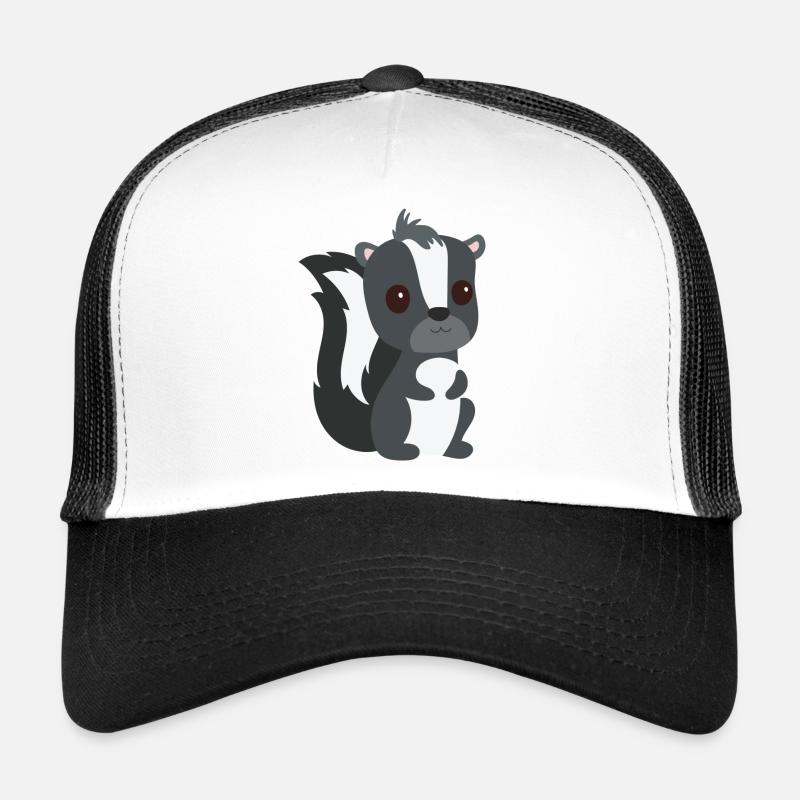 Stinktier - Trucker Cap - Weiß/Schwarz