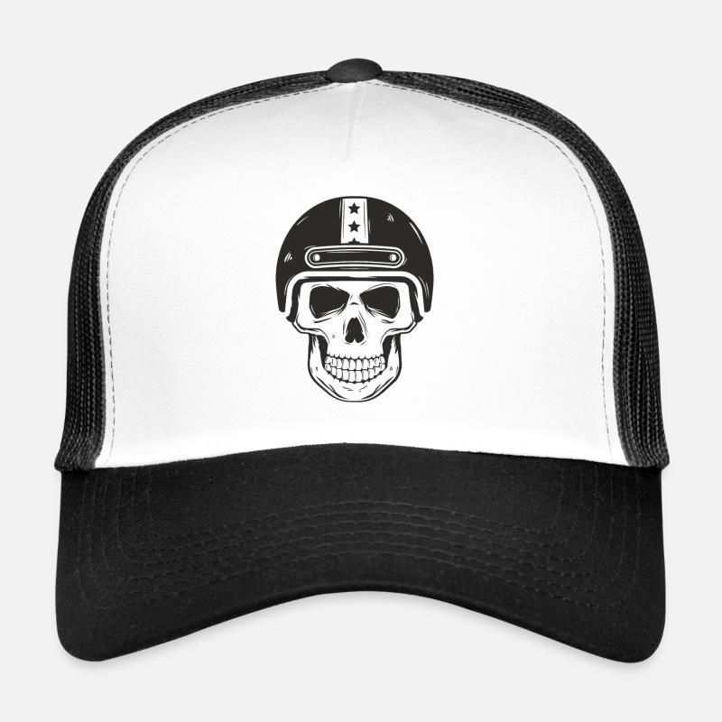 Crâne Casquette trucker 