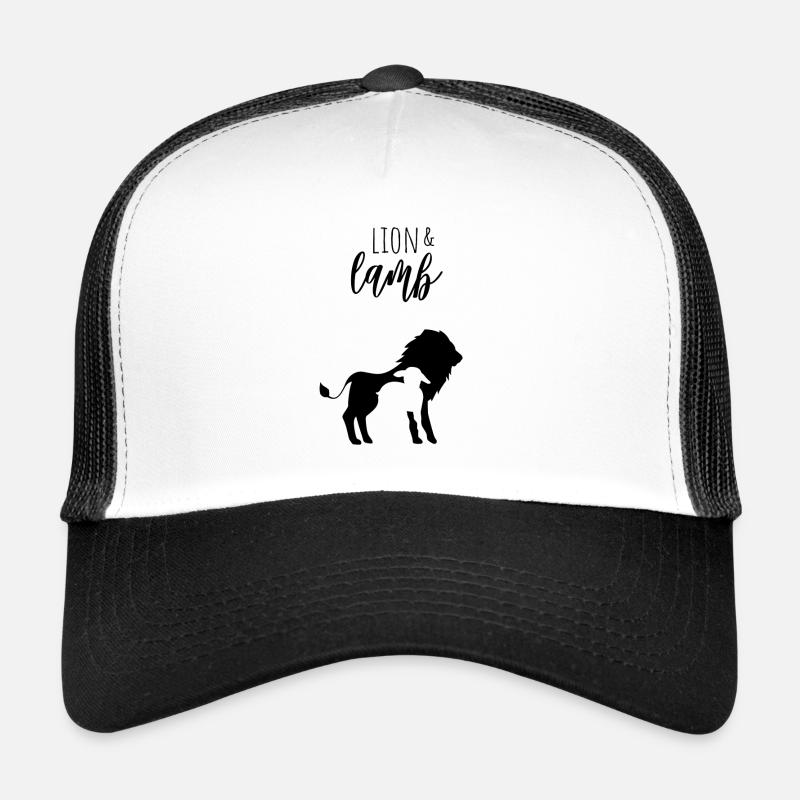 lion and the lamb - Trucker Cap - Weiß/Schwarz