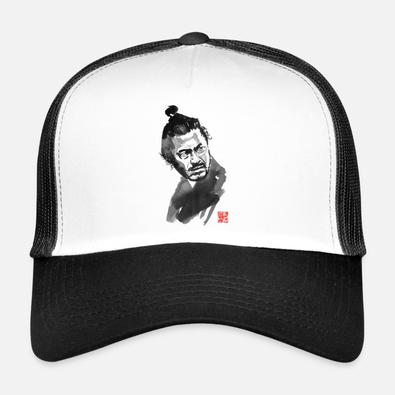Toshiro Mifune: a great Japanese actor - Trucker Cap - white/black