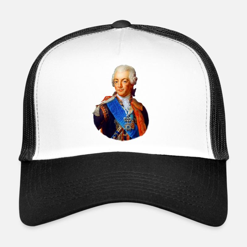 Gustaf III. - Trucker Cap - Weiß/Schwarz