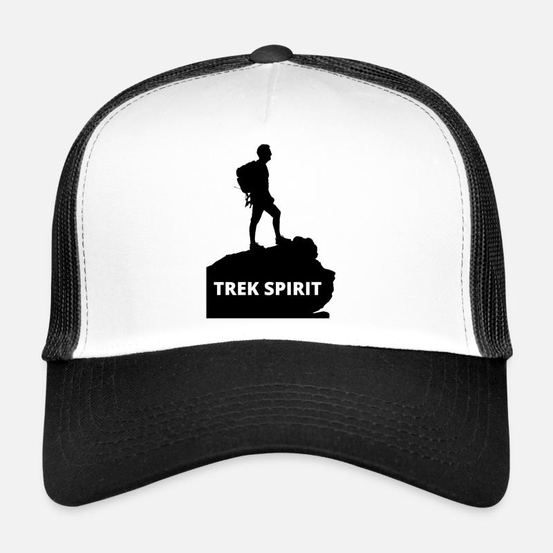 TREK-GEIST - Trucker Cap - Weiß/Schwarz