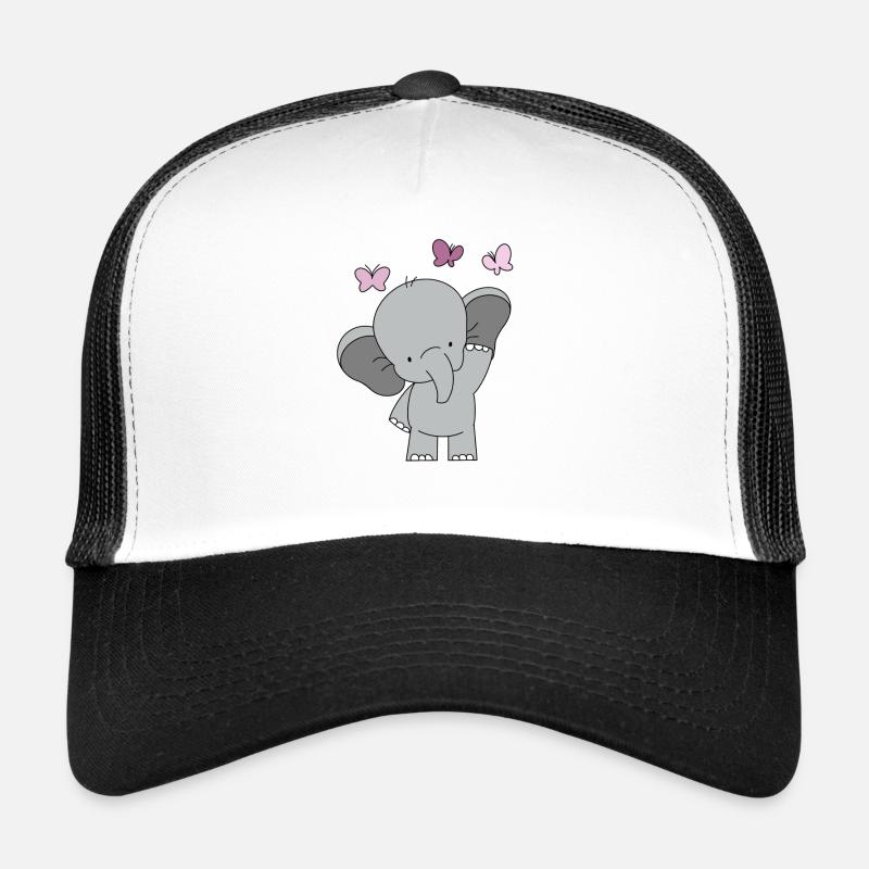 Baby Rosa 💗💗 - Trucker Cap - Weiß/Schwarz