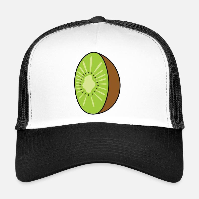 Kiwi - Trucker Cap - Weiß/Schwarz