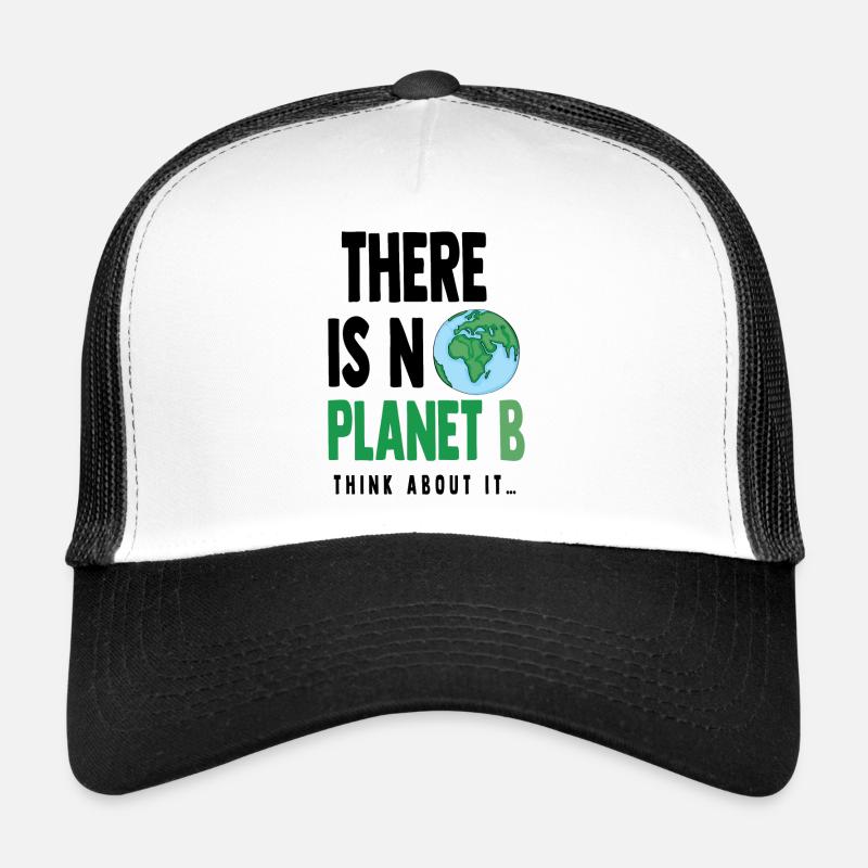 Planet B (black) - Trucker Cap - white/black